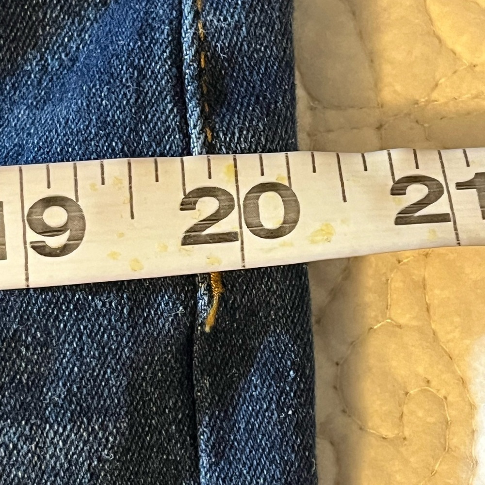 Distressed Denim Overall Mini Dress, 1X - Picture 9 of 14